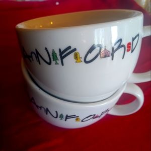 FRIENDS x Stanford SNCO set of two Big Mugs Beautiful Colorful